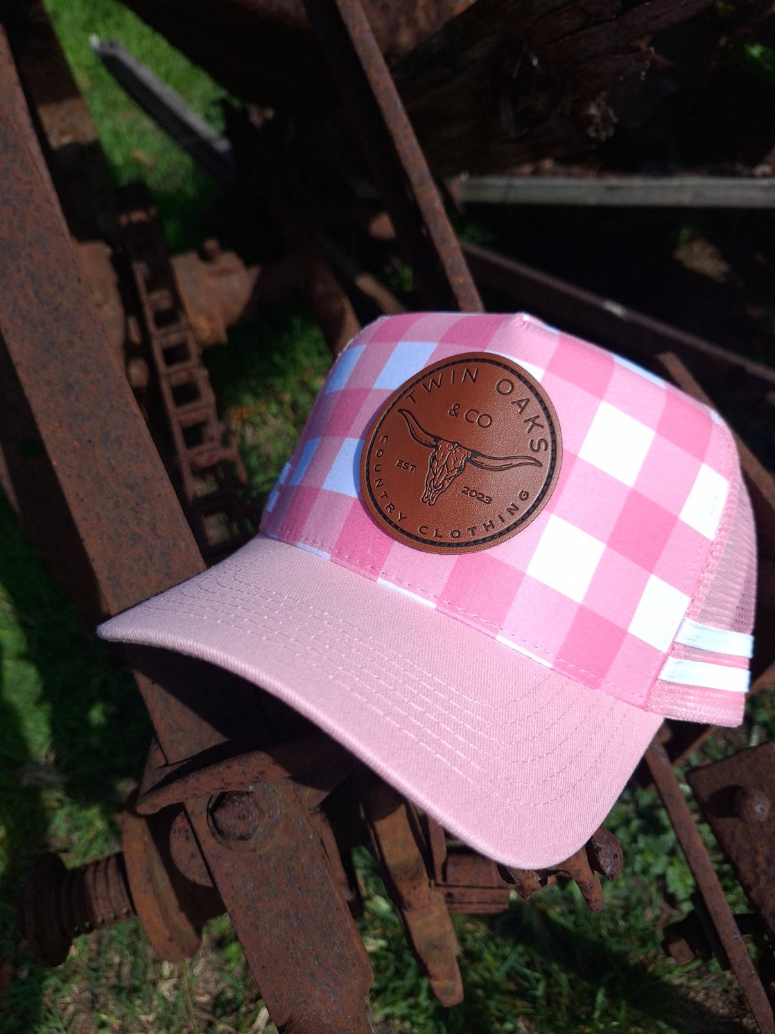 Trucker - Gingham Cotton Candy