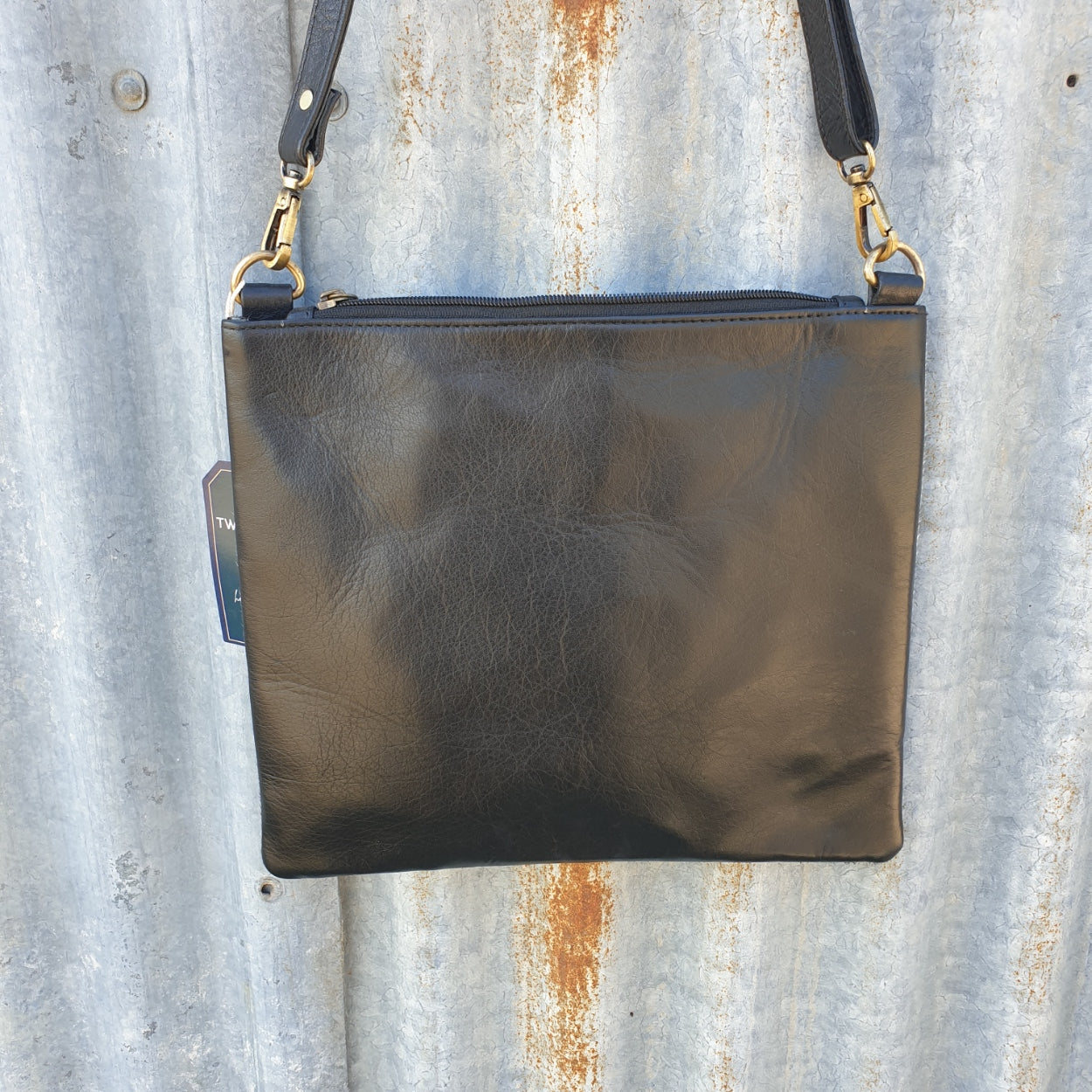 Satchel Bag with Wristlet - Black
