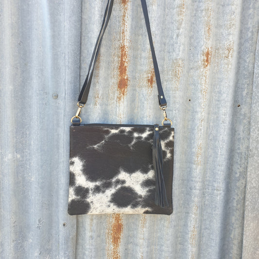 Satchel Bag with Wristlet - Black