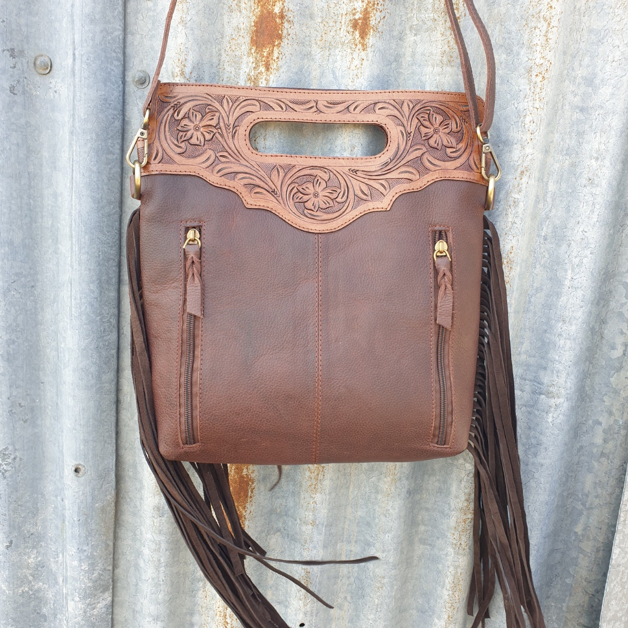 Rodeo Fringe Bag - Dark Brown