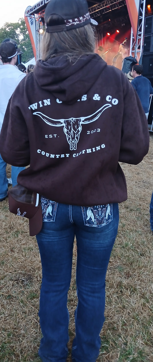 Hooded Jumper - Brown