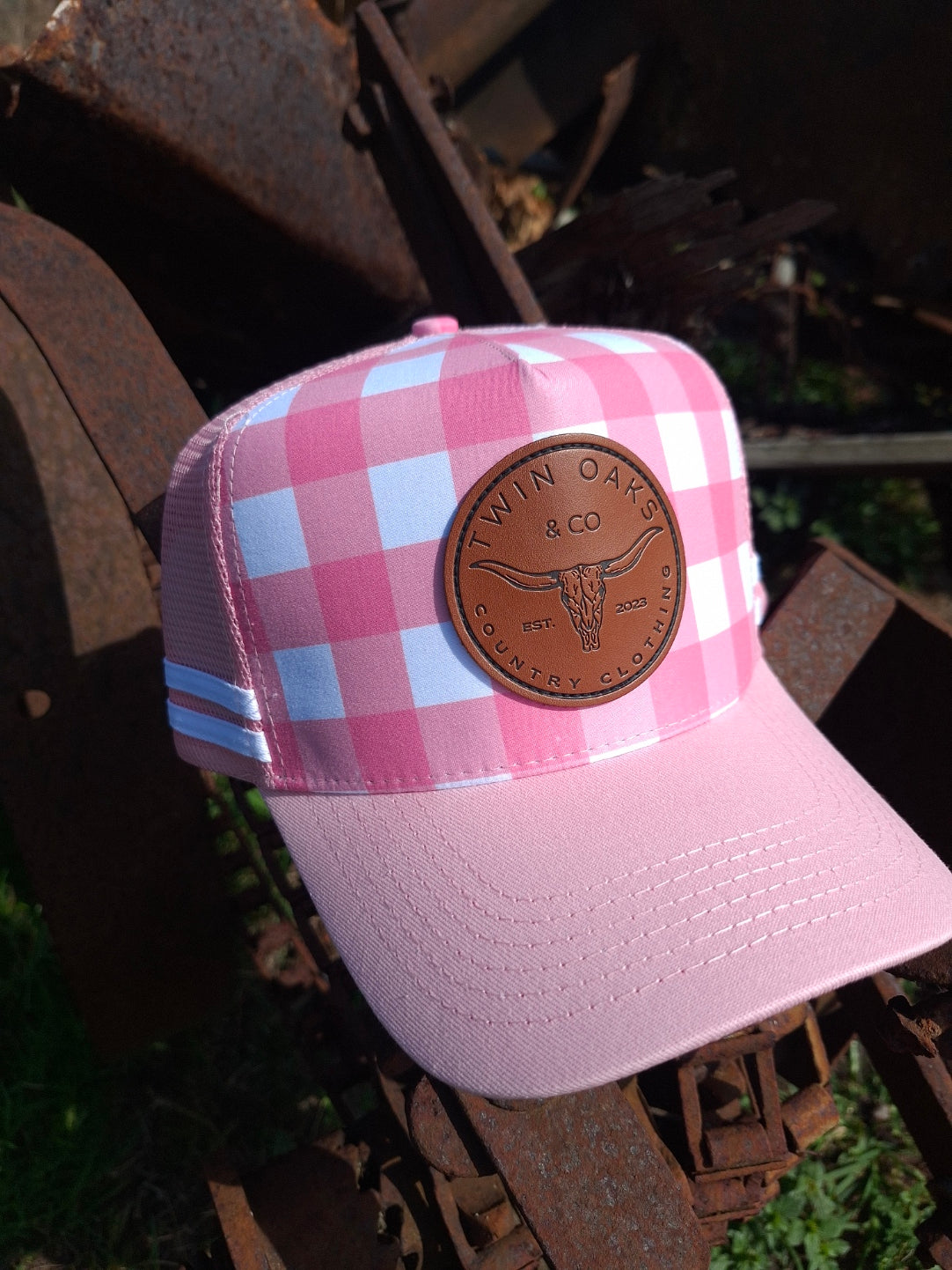 Trucker - Gingham Cotton Candy