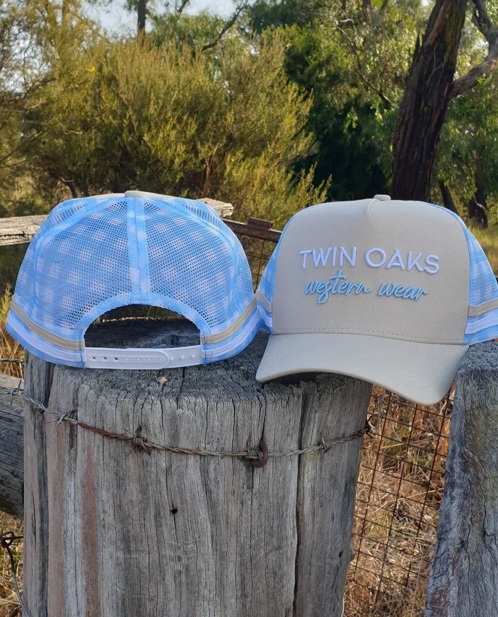 Trucker - Cream & Gingham