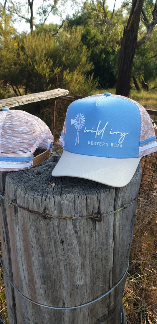 Trucker - Baby Blue & Aztec