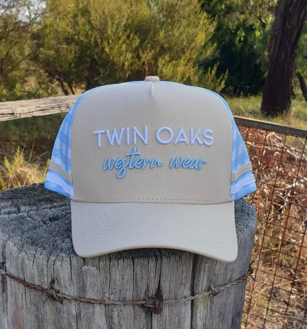 Trucker - Cream & Gingham